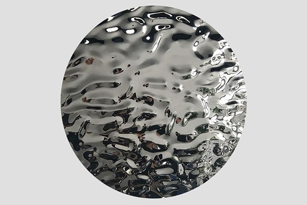 Custom Ripple Mirror Stainless Steel Wall Sculpture – Round Liquid Metal Art for Modern Interiors